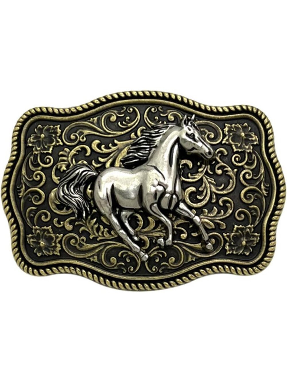 Women Animal-006 Imported Western Cowboy Bull Head Horse Belt Buckle